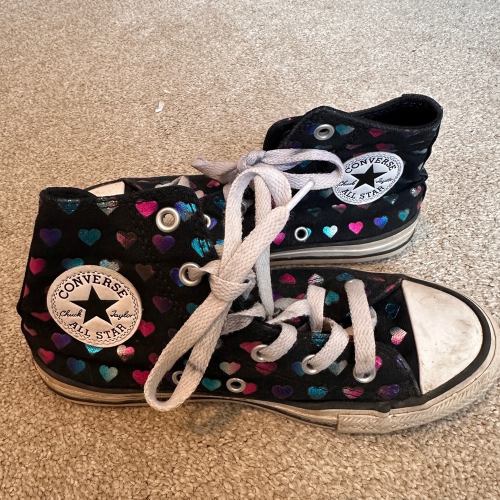 Girls converse sneakers size 1